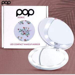 Pop Sonic LED Compact Makeup Mirror